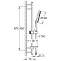 GROHE Rainshower SmartActive 150 Brausestangenset, 3 Strahlarten, Brausestange 90 cm