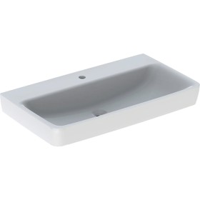 Geberit Renova Plan Waschtisch 85 cm mit Hahnloch mittig, ohne Überlauf