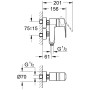 GROHE Eurostyle C Vertica-Einhand-Brausebatterie, DN 15