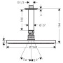 hansgrohe Raindance S Kopfbrause 240 1jet PowderRain mit Deckenanschluss
