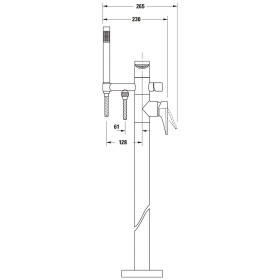 Duravit Tulum Einhebel-Wannenmischer bodenstehend