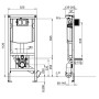 Villeroy & Boch Viconnect WC-Element für Trockenbau, Standardhöhe 112 cm