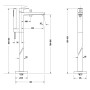 Duravit Manhattan Einhebel-Wannenmischer bodenstehend