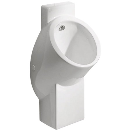 Geberit Centaurus Urinal, Hybridbetrieb, mit Zulauf von hinten, Abgang nach hinten oder unten