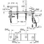 GROHE Lineare Neu 4-Loch Einhand-Wannenkombination