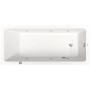 Duravit No. 1 Rechteck-Whirlwanne Jet Project 180 x 80 cm mit 1 Rückenschräge