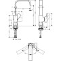 hansgrohe Metropol Einhebel-Waschtischmischer 230 mit Hebelgriff und Push-Open Ablaufgarnitur