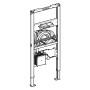 Geberit Duofix Element für Waschtisch, 112–130 cm, Geberit ONE Wandarmatur mit UP-Funktionsbox