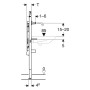 Geberit Duofix Element für Waschtisch, 112–130 cm, Geberit ONE Wandarmatur mit UP-Funktionsbox