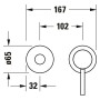 Duravit Circle Einhebel-Waschtischmischer Unterputz
