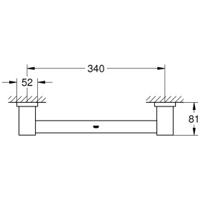 GROHE Essentials Cube Wannengriff