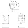 Geberit Renova Urinal, Zulauf von oben