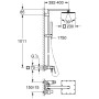 GROHE Euphoria Cube XXL Duschsystem 230 mit Einhandmischer für Wandmontage