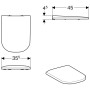 Geberit Smyle WC-Sitz, Wrap over mit Absenkautomatik