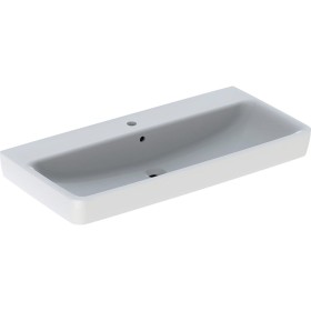 Geberit Renova Plan Aufsatzwaschtisch 100 cm mit Hahnloch mittig und Überlauf