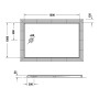 Duravit Tempano Duschwanne 160 x 100 cm, mit Antislip