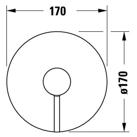 Duravit Circle Einhebel-Brausemischer Unterputz