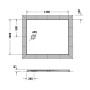 Duravit Tempano Duschwanne 120 x 100 cm, mit Antislip