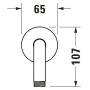 Duravit Brausearm gebogen 41 cm