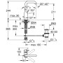 GROHE Essence Neu Einhand Waschtischbatterie L-Size