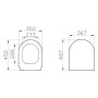 VitrA M-Line WC-Sitz Slim Wrap, rund mit Absenkautomatik