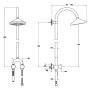 VitrA Liquid Thermostat-Duschsystem mit magnetischer Handbrause