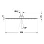 Duravit Kopfbrause 1jet 30 x 30 cm