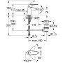 GROHE Eurodisc Cosmopolitan Einhand-Bidetbatterie, DN 15