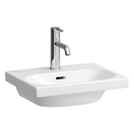 LAUFEN LUA Handwaschbecken 45 x 35 cm mit Hahnloch, mit Überlauf