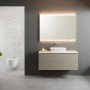 Geberit ONE Aufsatzwaschtisch Schalenform, ohne Hahnloch, ohne Überlauf, Abgang horizontal