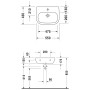 Duravit D-Code Waschtisch Med 55 cm mit Hahnloch