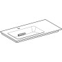 Geberit ONE Möbelwaschtisch 90 cm, Abgang horizontal, 1 Hahnloch, ohne Überlauf, Ablage rechts