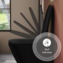 VitrA M-Line WC-Sitz Slim Wrap, rund mit Absenkautomatik