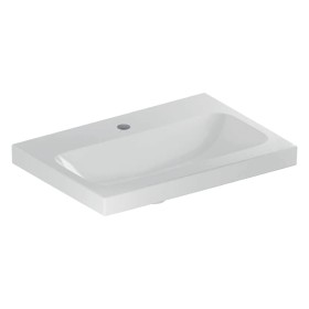 Geberit iCon Light Waschtisch 60 cm verkürzte Ausladung mit Hahnloch mittig, ohne Überlauf
