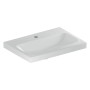 Geberit iCon Light Waschtisch 60 cm verkürzte Ausladung mit Hahnloch mittig, ohne Überlauf