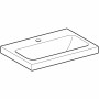 Geberit iCon Light Waschtisch 60 cm verkürzte Ausladung mit Hahnloch mittig, ohne Überlauf