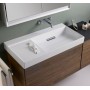 Geberit ONE Waschtisch 90 cm, Abgang horizontal, ohne Hahnloch, ohne Überlauf, Ablage links
