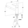 Villeroy & Boch Como Window-Shower Einhebel-Küchenarmatur, für Vorfenstermontage
