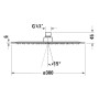 Duravit Kopfbrause 1jet Ø 30 cm