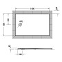 Duravit Tempano Duschwanne 140 x 90 cm, mit Antislip