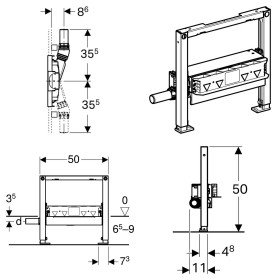 Geberit Duofix Element für Dusche