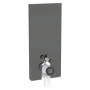 Geberit Monolith Plus Sanitärmodul für Stand-WC, 114 cm, Frontverkleidung aus Glas