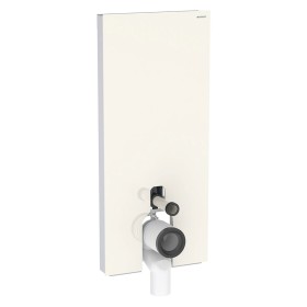 Geberit Monolith Plus Sanitärmodul für Stand-WC, 114 cm, Frontverkleidung aus Glas