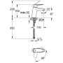 GROHE Eurodisc Cosmopolitan Einhand-Waschtischbatterie S-Size ohne Ablaufgarnitur