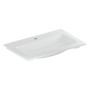 Geberit iCon Möbelwaschtisch 75 cm mit Hahnloch mittig, ohne Überlauf