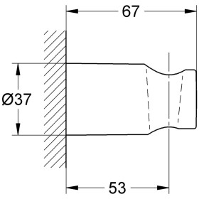 Support doccia da parete GROHE Rainshower