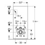 Geberit Monolith Plus Sanitärmodul für Stand-WC, 101 cm, Frontverkleidung aus Steinzeug (Kopie)