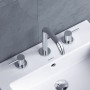 Duravit Circle 3-Loch Waschtischarmatur mit Zugstangen-Ablaufgarnitur