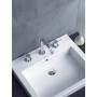 Duravit Circle 3-Loch Waschtischarmatur mit Zugstangen-Ablaufgarnitur