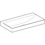 Geberit ONE Waschtisch 90 cm, Abgang vertikal, ohne Hahnloch, ohne Überlauf